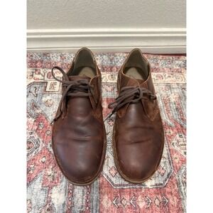 Clarkson Mens Leather Chukka Boots Brown Lace Up 9.5 M